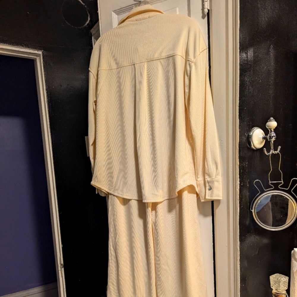 Winter white pant suit